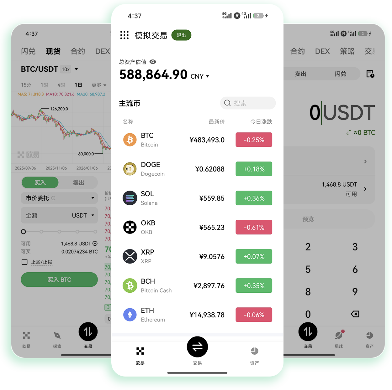 欧义交易所 支持多币种跨链充提的安全加密交易平台